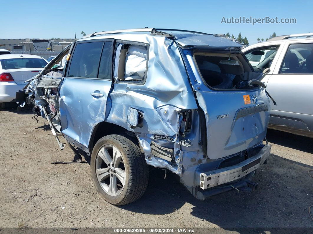 2008 Toyota Highlander Sport Light Blue vin: JTEDS43A782061655