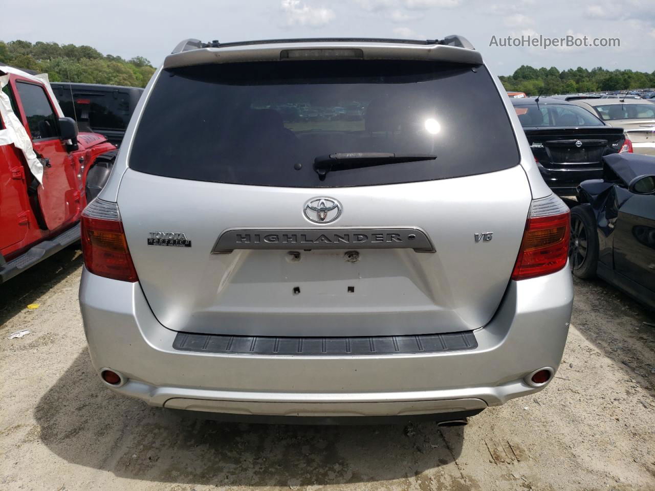 2008 Toyota Highlander Sport Silver vin: JTEDS43A882008964