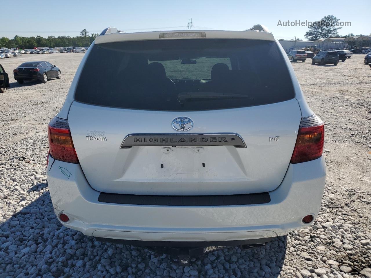 2008 Toyota Highlander Sport White vin: JTEDS43A982016944