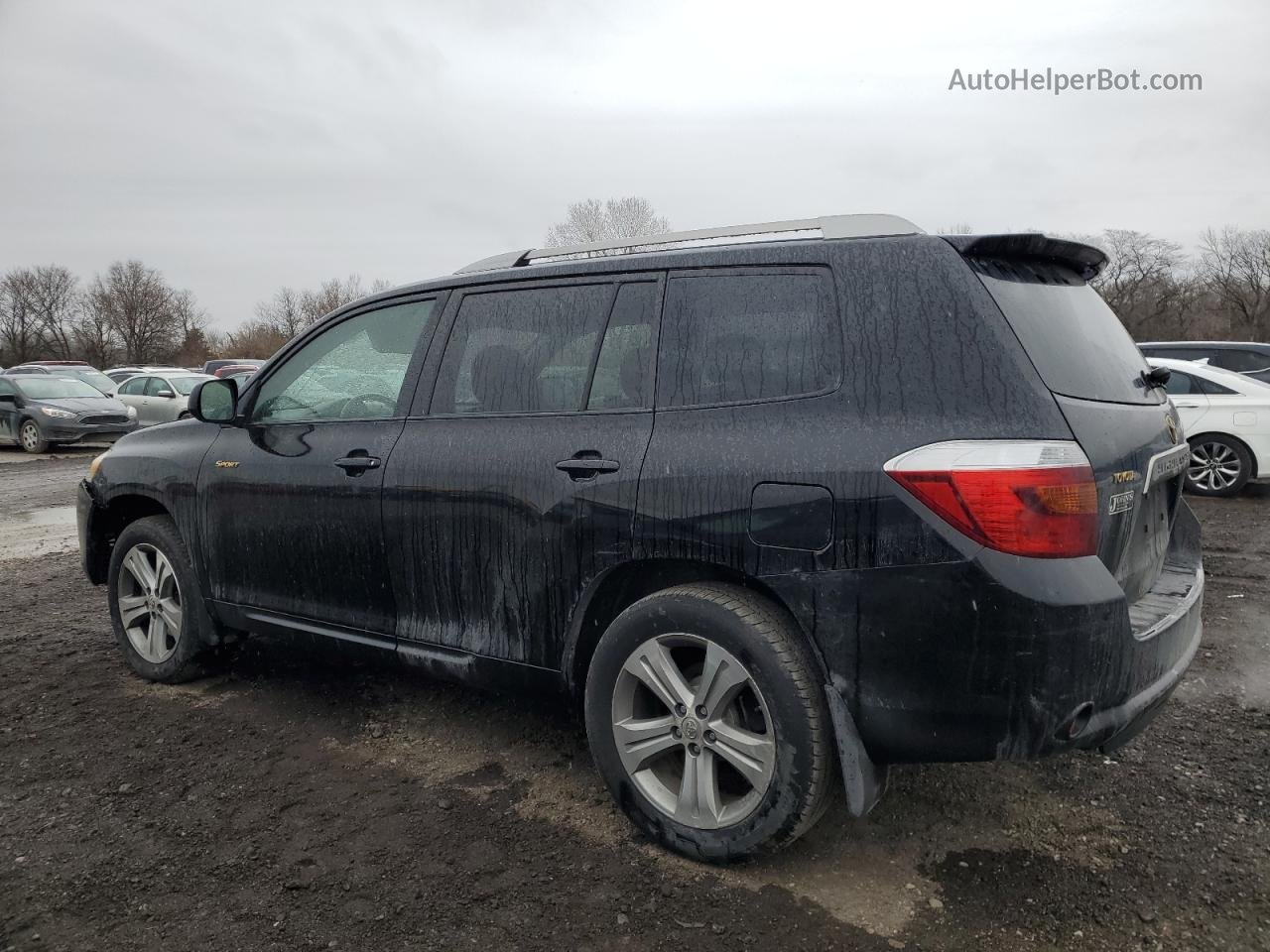 2008 Toyota Highlander Sport Black vin: JTEDS43A982020914