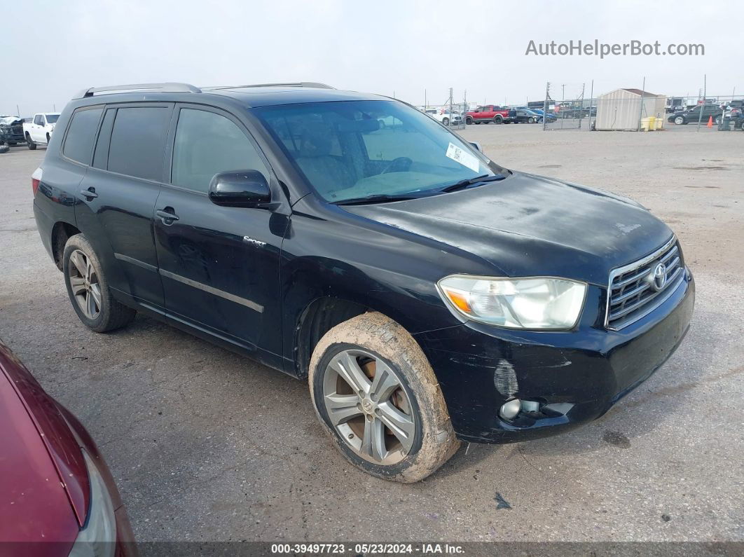 2008 Toyota Highlander Sport Черный vin: JTEDS43A982040905