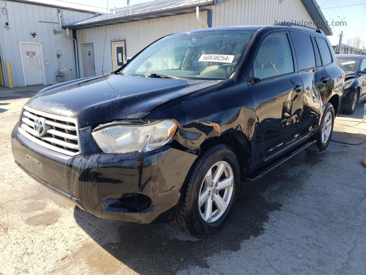 2008 Toyota Highlander  Черный vin: JTEES41A082023532