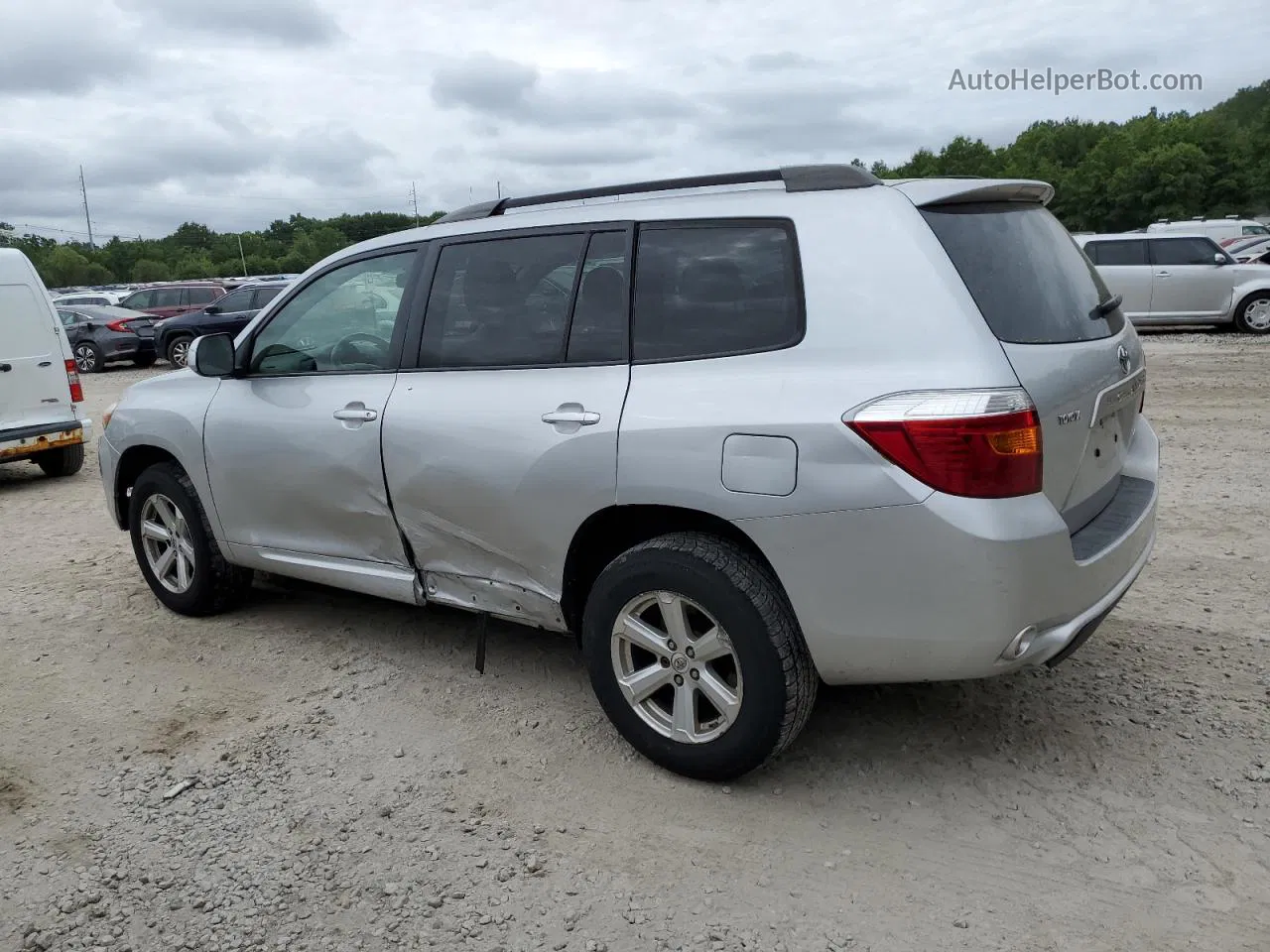 2008 Toyota Highlander  Silver vin: JTEES41A182087739