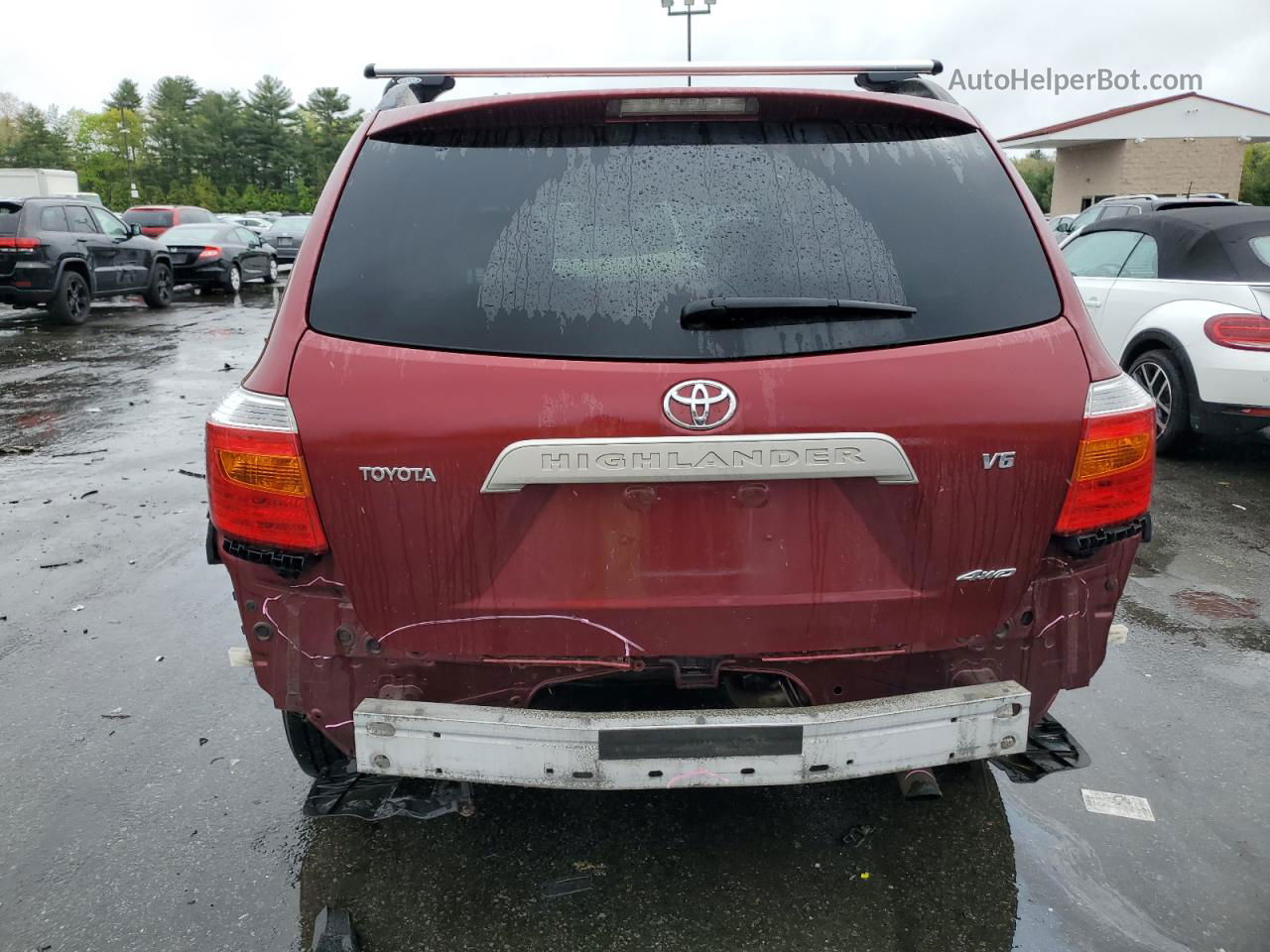 2008 Toyota Highlander  Красный vin: JTEES41A282013844