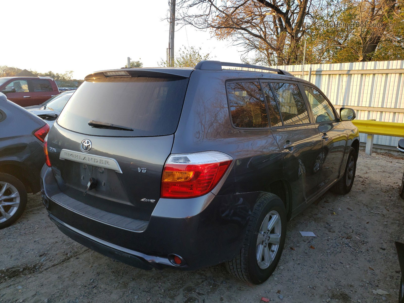 2008 Toyota Highlander Серый vin: JTEES41A382060865