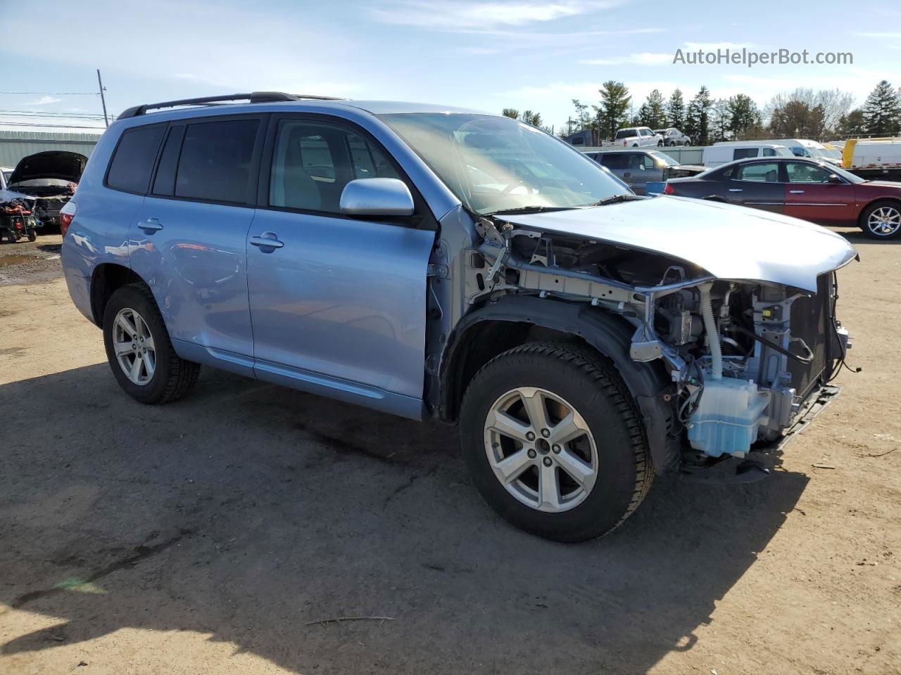 2008 Toyota Highlander  Синий vin: JTEES41A482103089