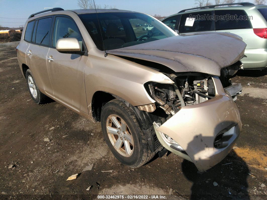 2008 Toyota Highlander Base Gold vin: JTEES41A582043694