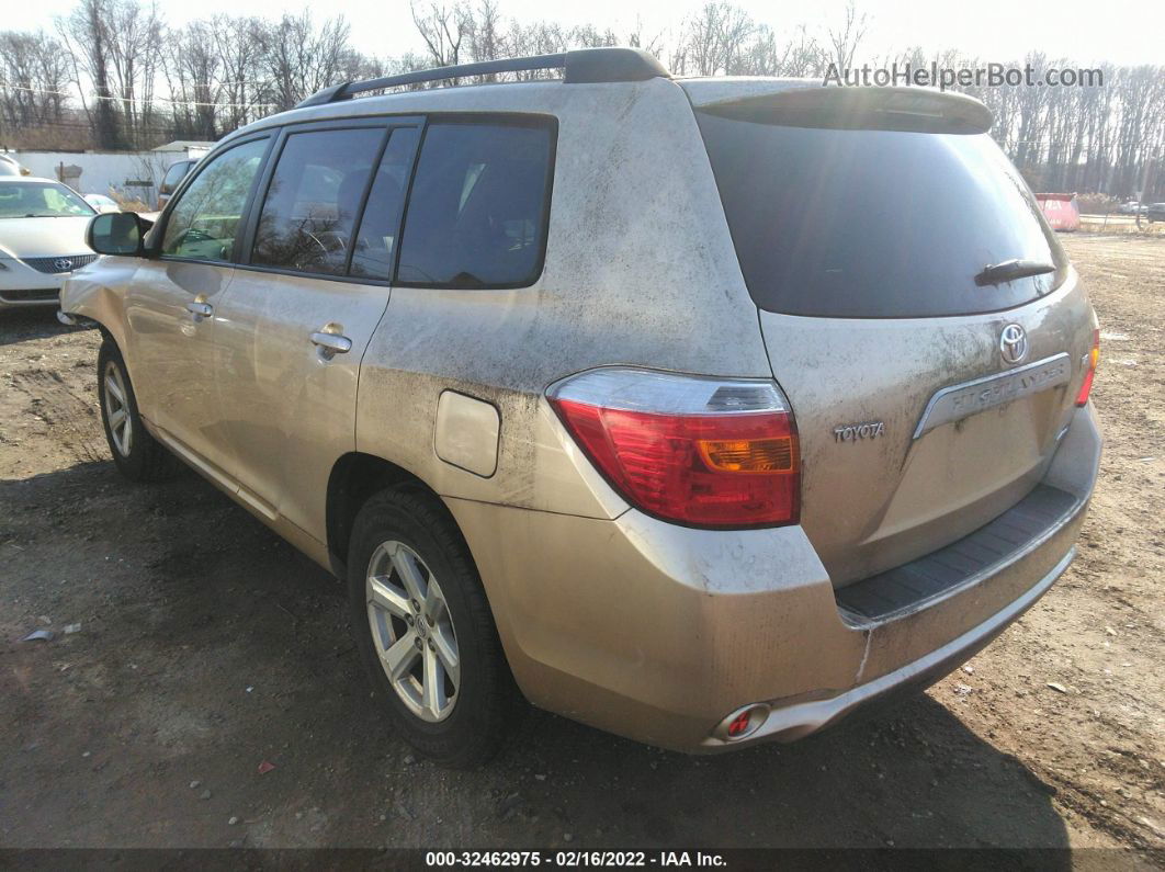 2008 Toyota Highlander Base Gold vin: JTEES41A582043694