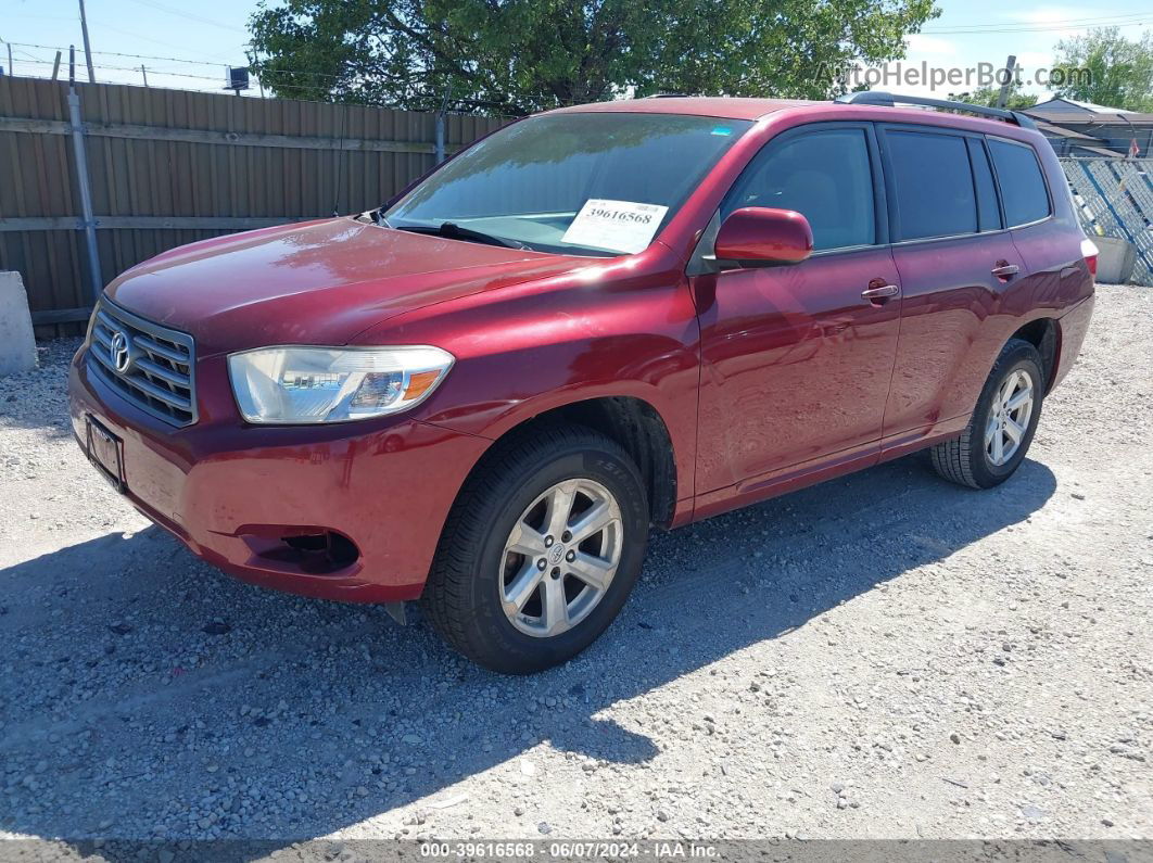 2008 Toyota Highlander   Red vin: JTEES41A582096671