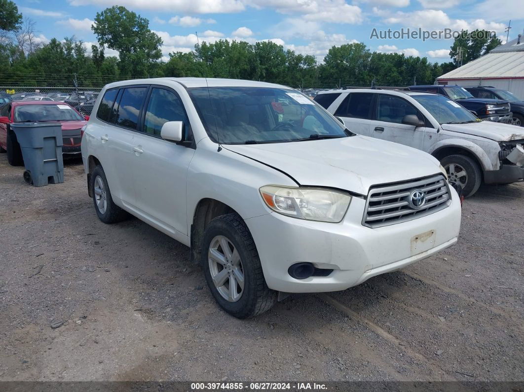 2008 Toyota Highlander   White vin: JTEES41A682048192