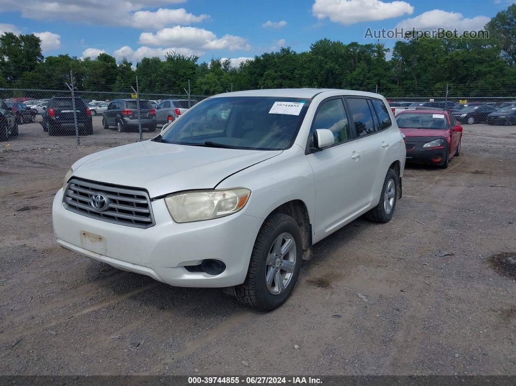 2008 Toyota Highlander   White vin: JTEES41A682048192