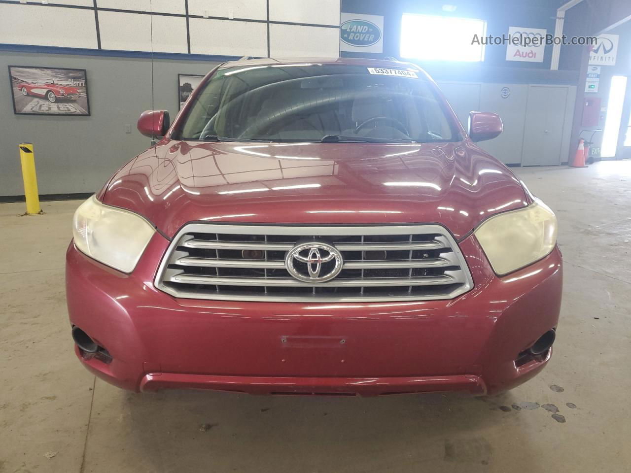 2008 Toyota Highlander  Burgundy vin: JTEES41A682050038