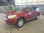 2008 Toyota Highlander  Burgundy vin: JTEES41A682050038