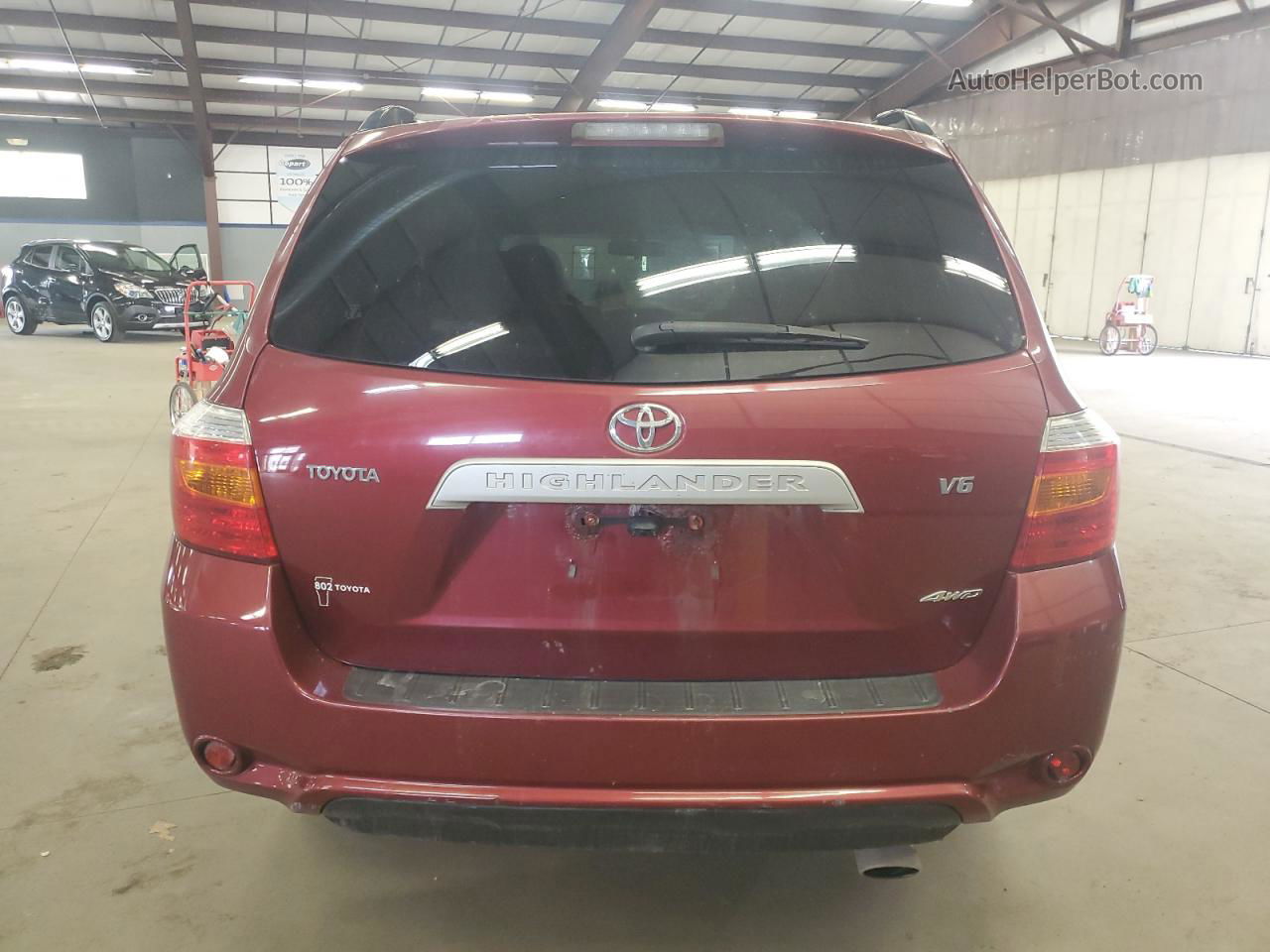 2008 Toyota Highlander  Burgundy vin: JTEES41A682050038