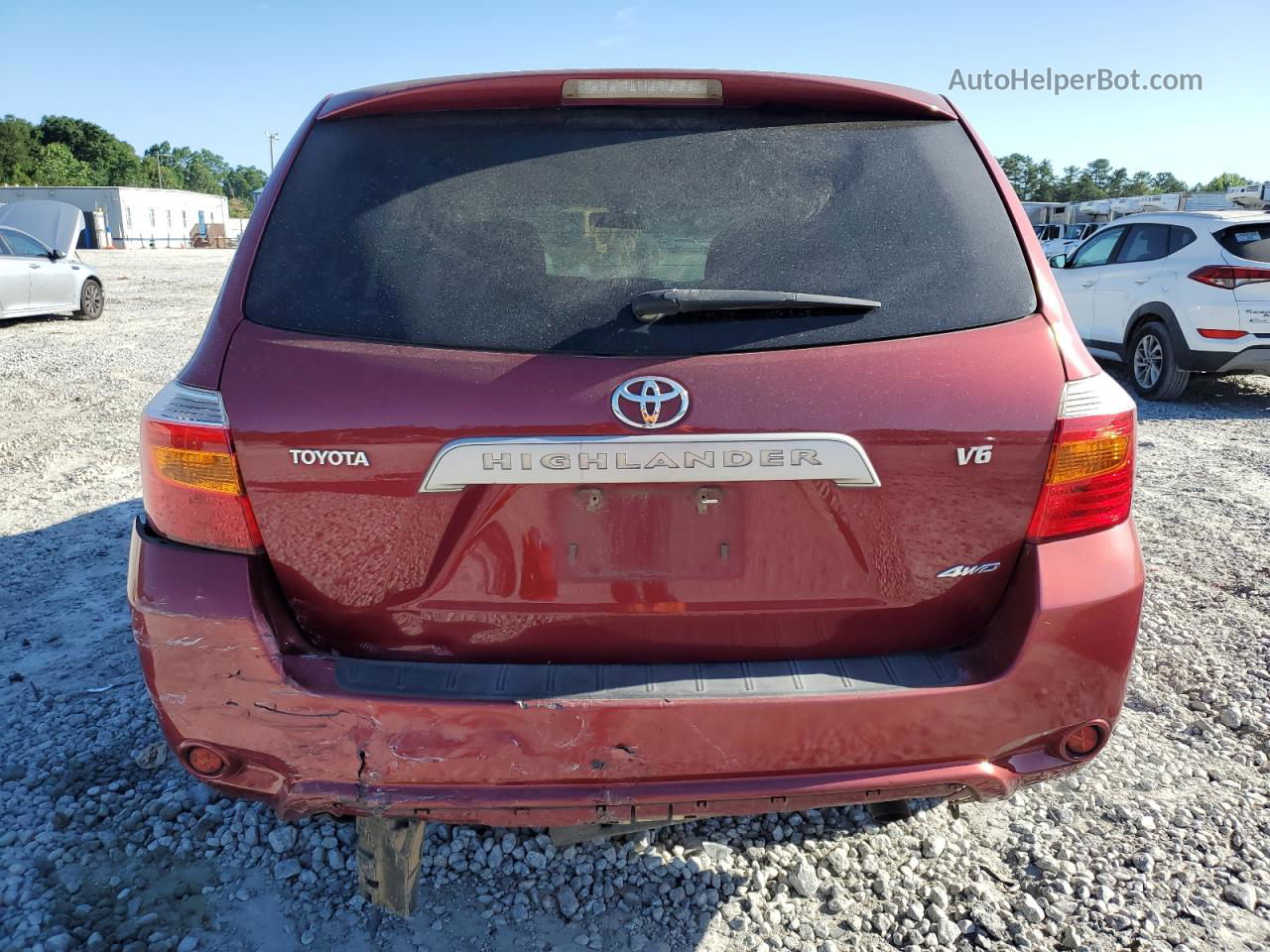 2008 Toyota Highlander  Burgundy vin: JTEES41A782039680