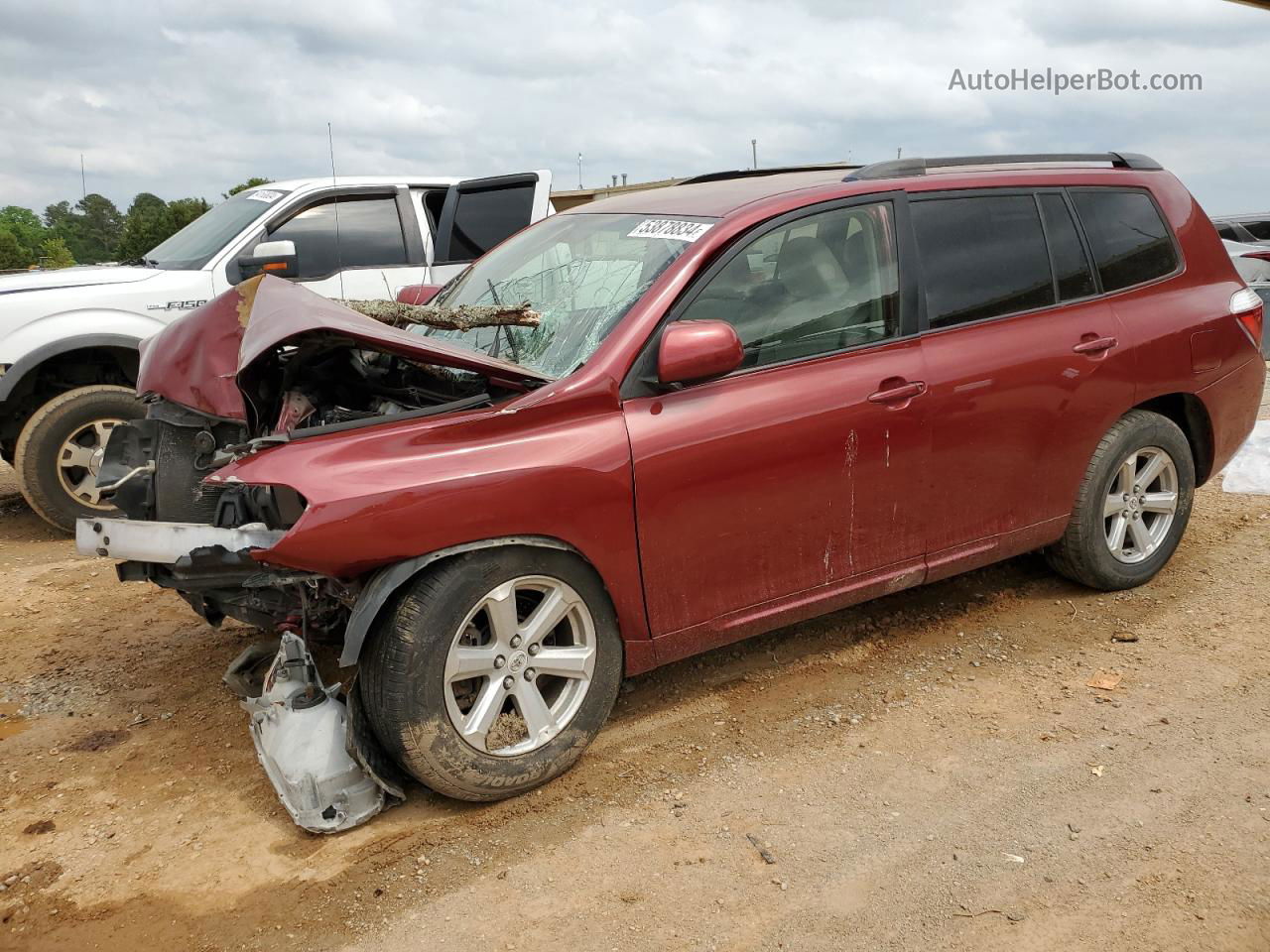 2008 Toyota Highlander  Красный vin: JTEES41A782067706