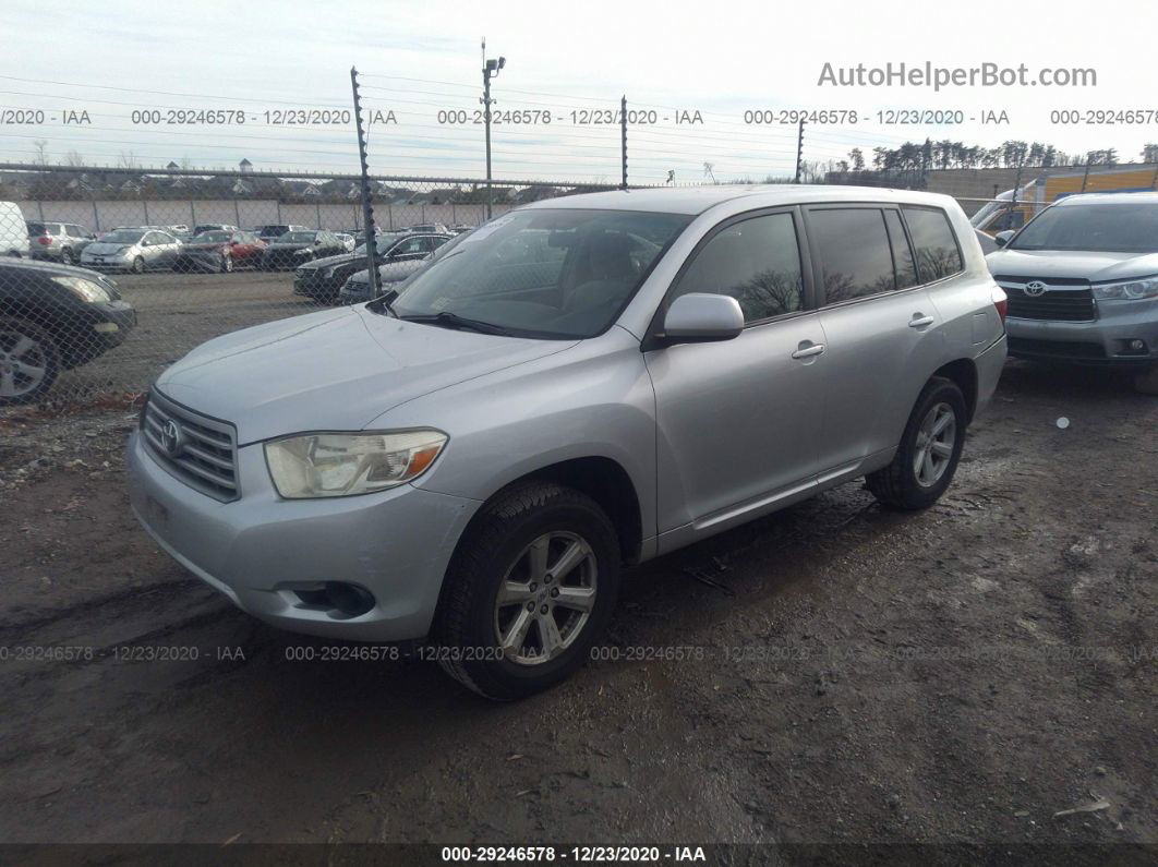 2008 Toyota Highlander Base Silver vin: JTEES41A782072131