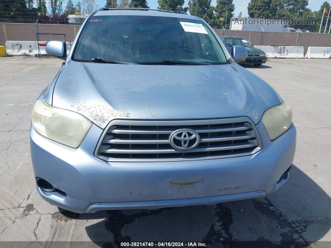 2008 Toyota Highlander   Light Blue vin: JTEES41A882055385