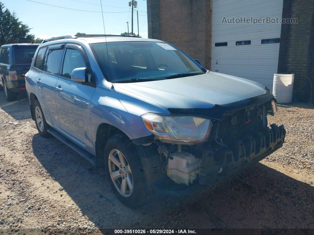 2008 Toyota Highlander   Light Blue vin: JTEES41A882062515