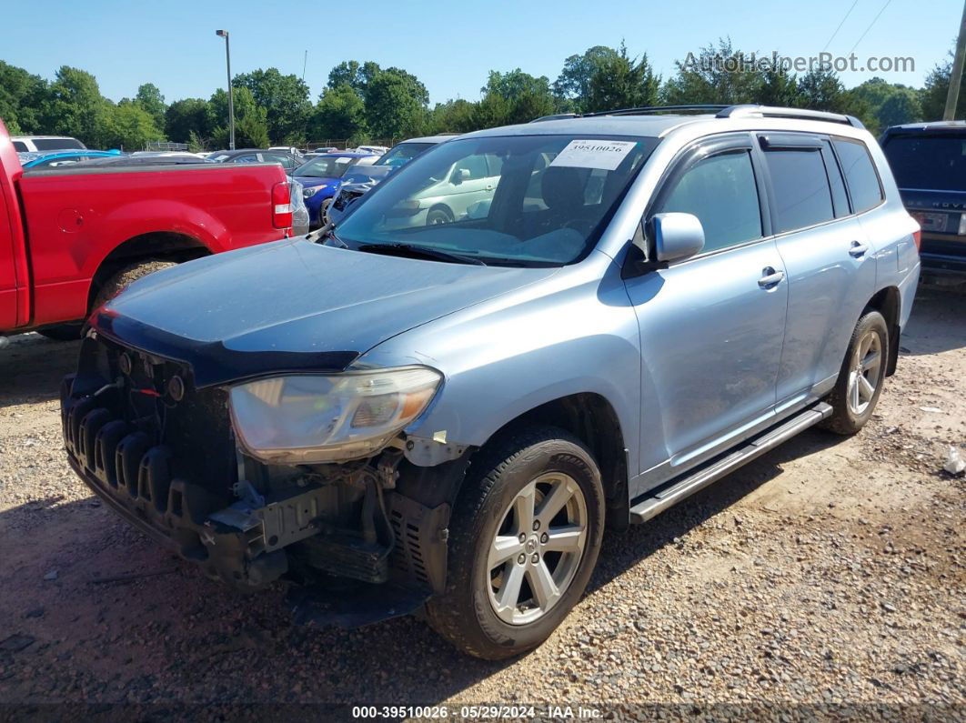 2008 Toyota Highlander   Light Blue vin: JTEES41A882062515