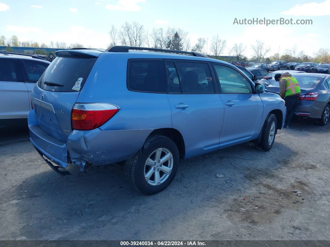 2008 Toyota Highlander   Blue vin: JTEES41AX82065030