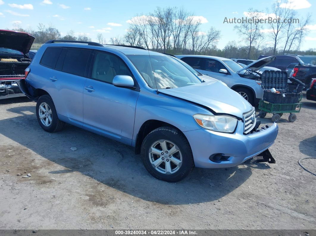 2008 Toyota Highlander   Blue vin: JTEES41AX82065030