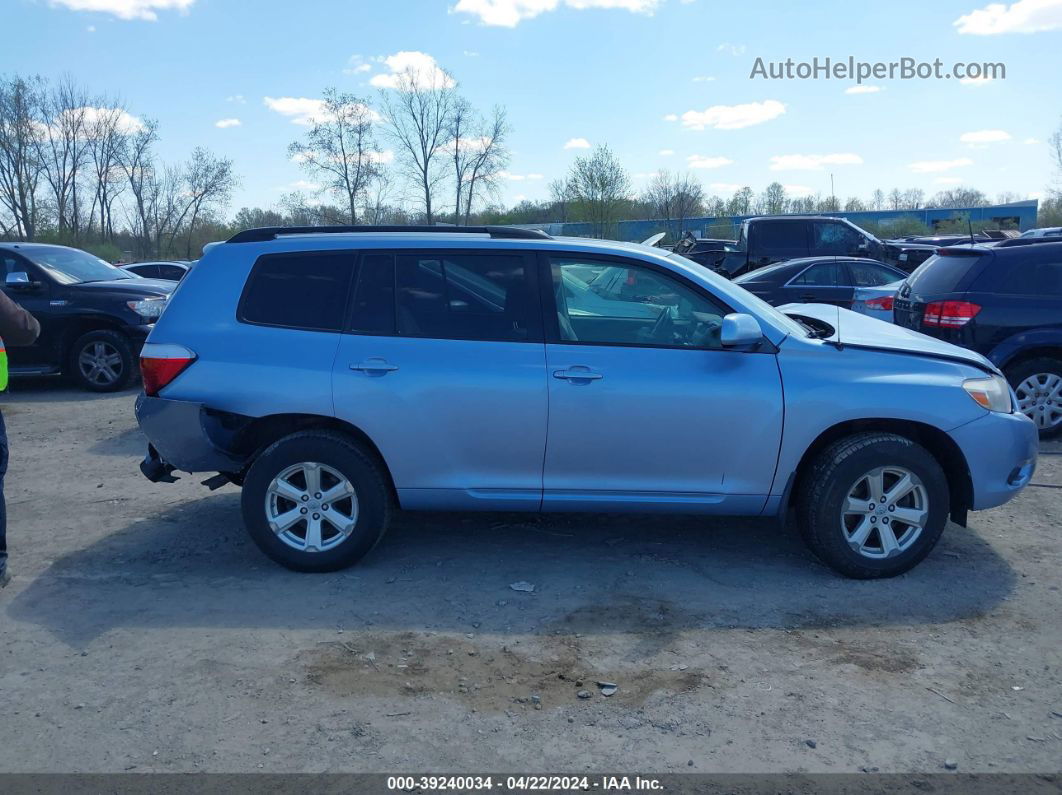 2008 Toyota Highlander   Blue vin: JTEES41AX82065030