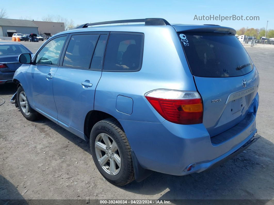 2008 Toyota Highlander   Blue vin: JTEES41AX82065030