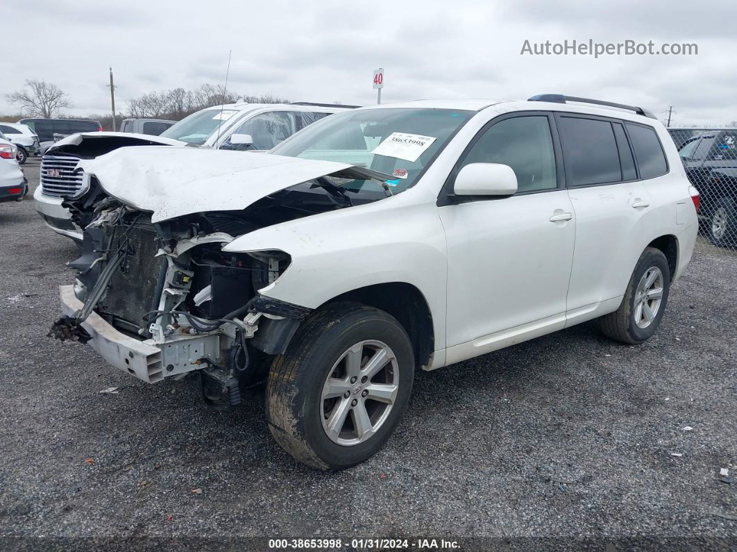 2008 Toyota Highlander   White vin: JTEES41AX82086749