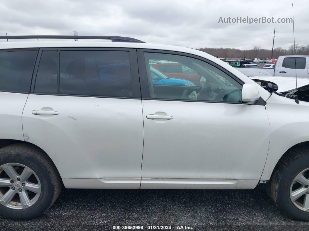 2008 Toyota Highlander   White vin: JTEES41AX82086749