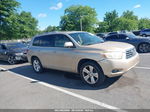 2008 Toyota Highlander Limited Желто-коричневый vin: JTEES42A082009550