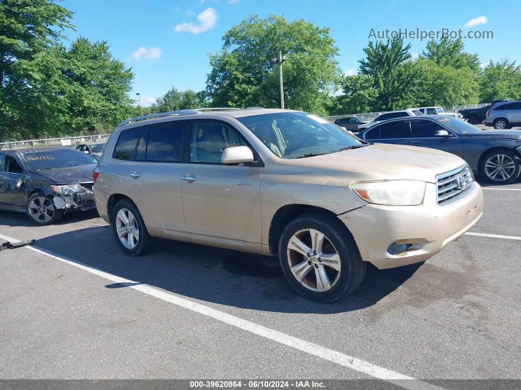 2008 Toyota Highlander Limited Tan vin: JTEES42A082009550