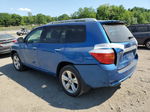 2008 Toyota Highlander Limited Blue vin: JTEES42A082103329