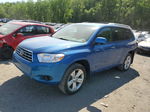 2008 Toyota Highlander Limited Blue vin: JTEES42A082103329