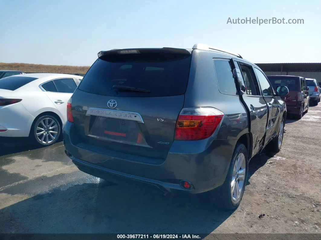 2008 Toyota Highlander Limited Серый vin: JTEES42A182032142