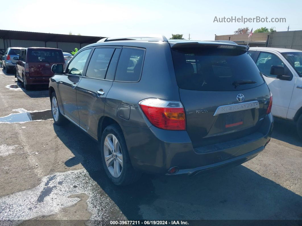 2008 Toyota Highlander Limited Gray vin: JTEES42A182032142