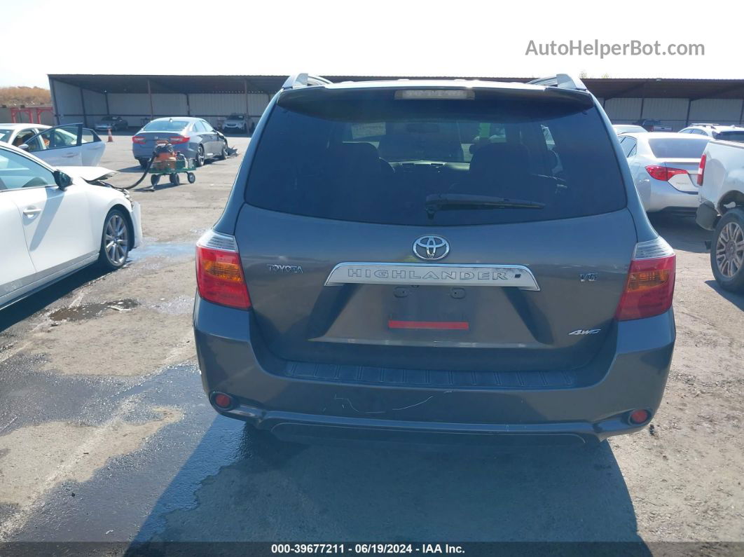 2008 Toyota Highlander Limited Серый vin: JTEES42A182032142