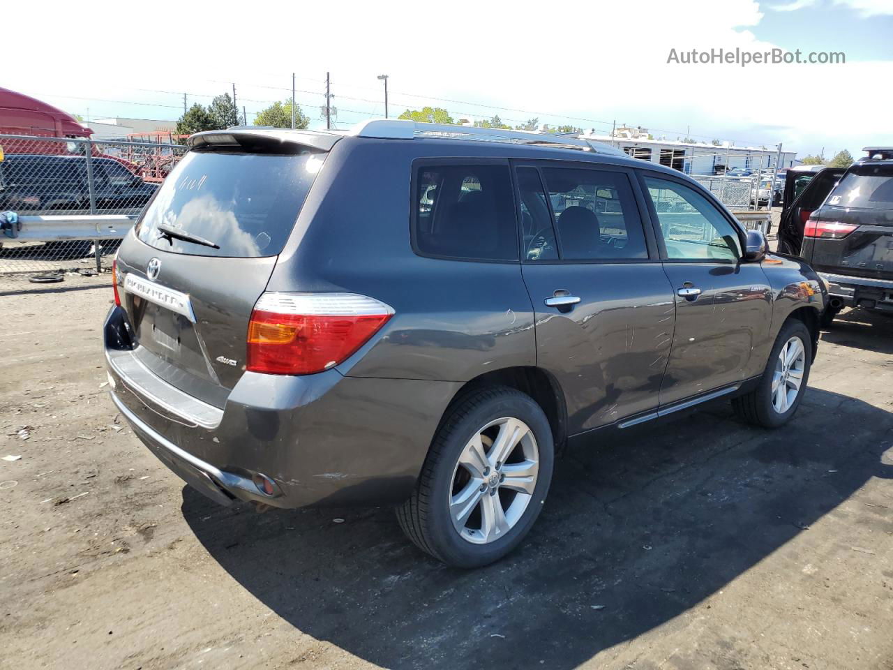 2008 Toyota Highlander Limited Угольный vin: JTEES42A282035003