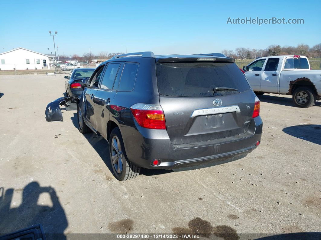 2008 Toyota Highlander Limited Gray vin: JTEES42A282044574