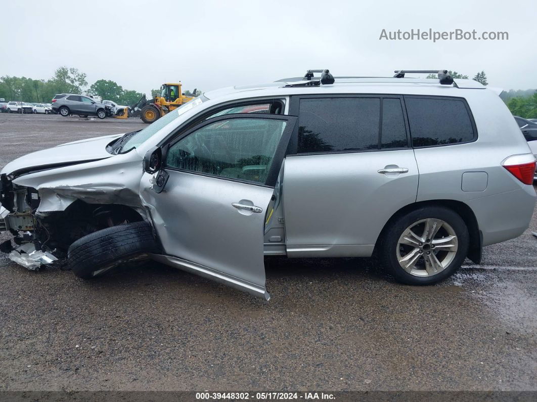 2008 Toyota Highlander Limited Silver vin: JTEES42A282079552