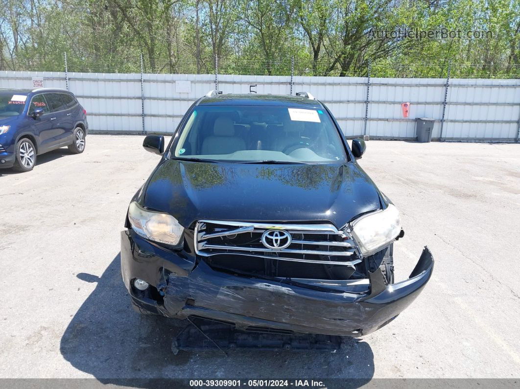 2008 Toyota Highlander Limited Black vin: JTEES42A282099641