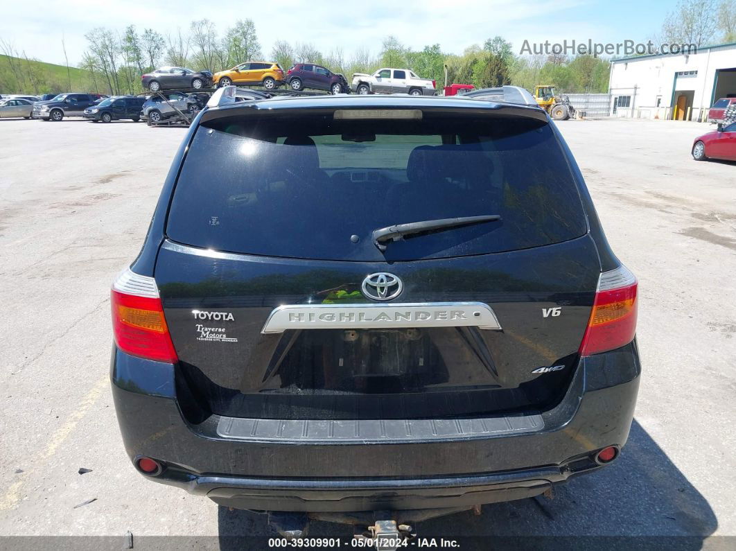 2008 Toyota Highlander Limited Черный vin: JTEES42A282099641