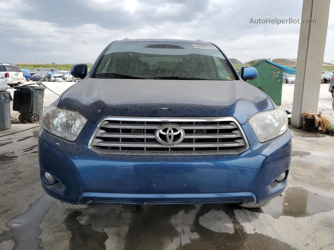 2008 Toyota Highlander Limited Blue vin: JTEES42A482020728