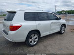 2008 Toyota Highlander Limited White vin: JTEES42A482074210