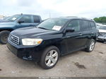 2008 Toyota Highlander Limited Black vin: JTEES42A582001945