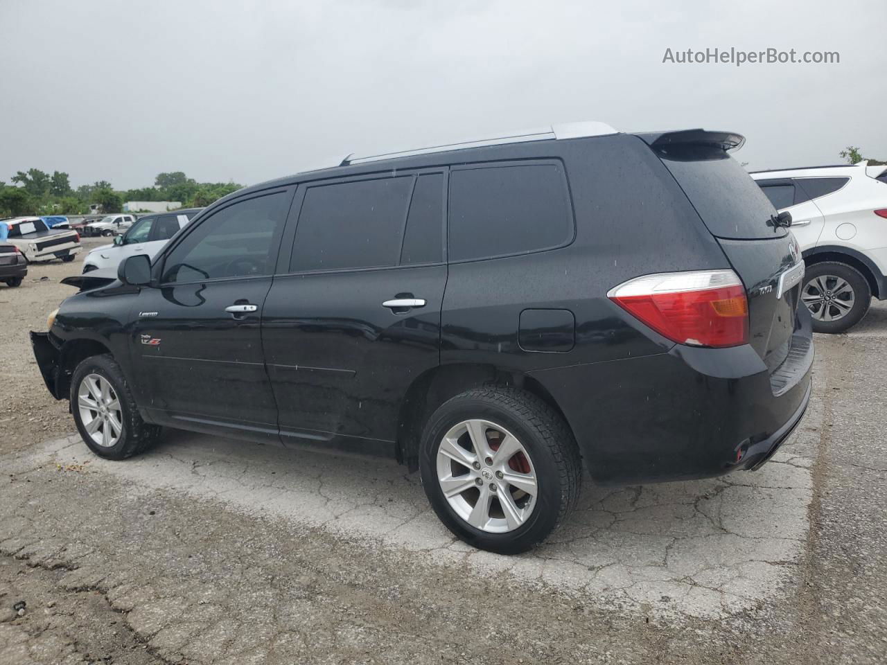 2008 Toyota Highlander Limited Black vin: JTEES42A582108476