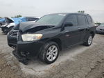 2008 Toyota Highlander Limited Black vin: JTEES42A582108476