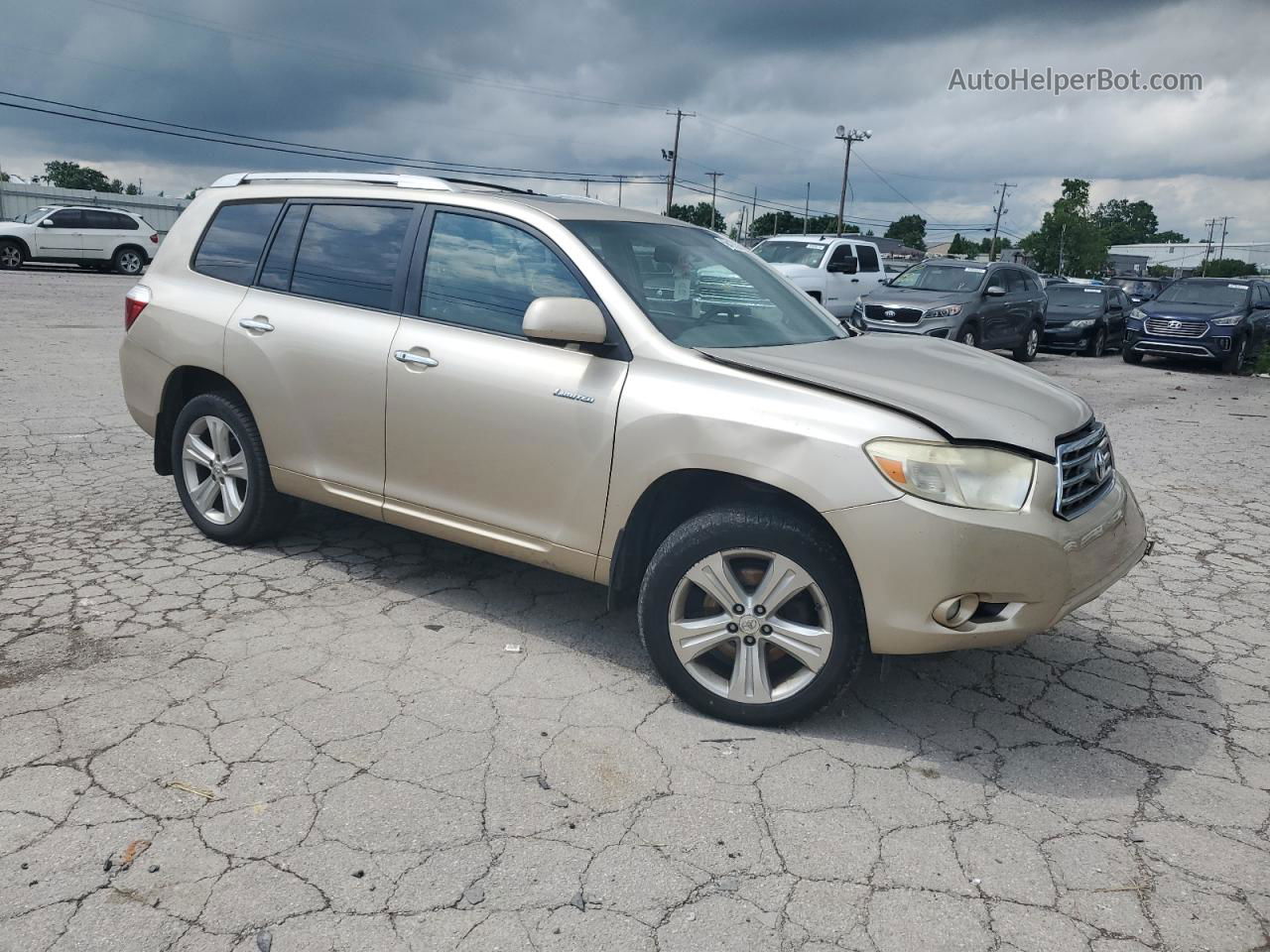 2008 Toyota Highlander Limited Gold vin: JTEES42A682032377