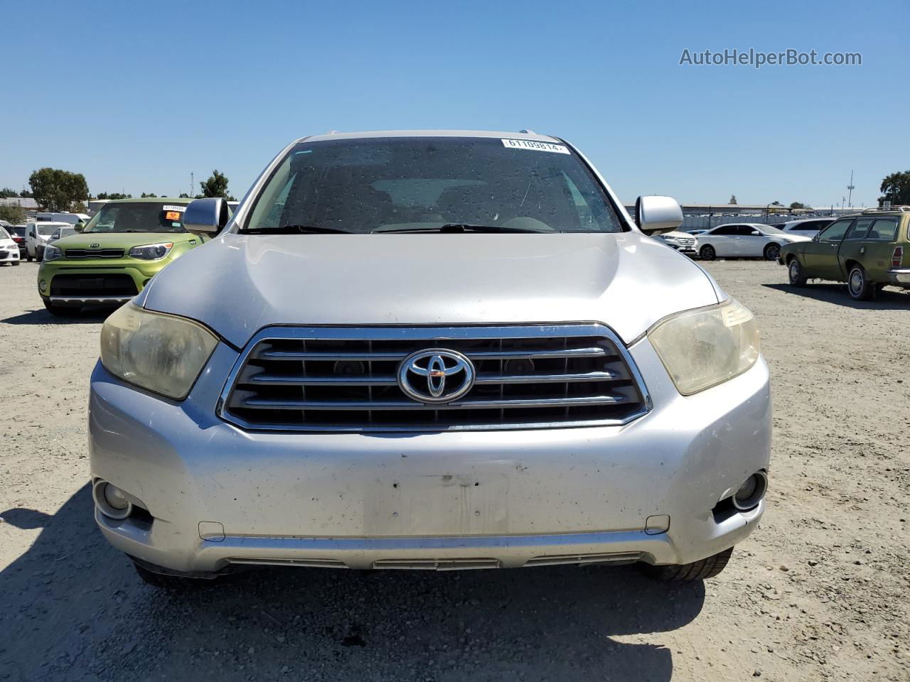 2008 Toyota Highlander Limited Серебряный vin: JTEES42A682107742