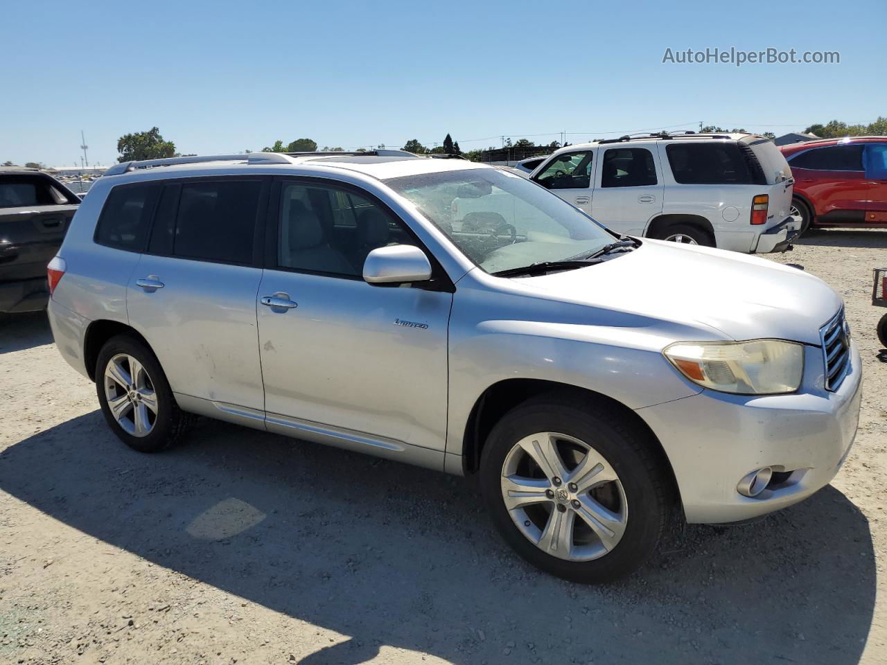 2008 Toyota Highlander Limited Silver vin: JTEES42A682107742